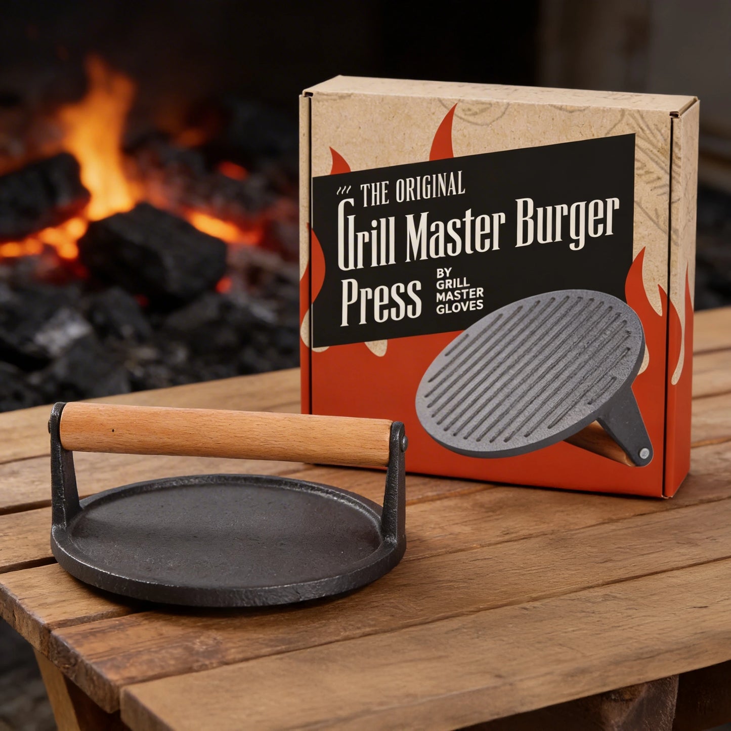 Grill Master Cast Iron Burger Press