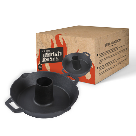 Grill Master Cast Iron Chicken Sitter
