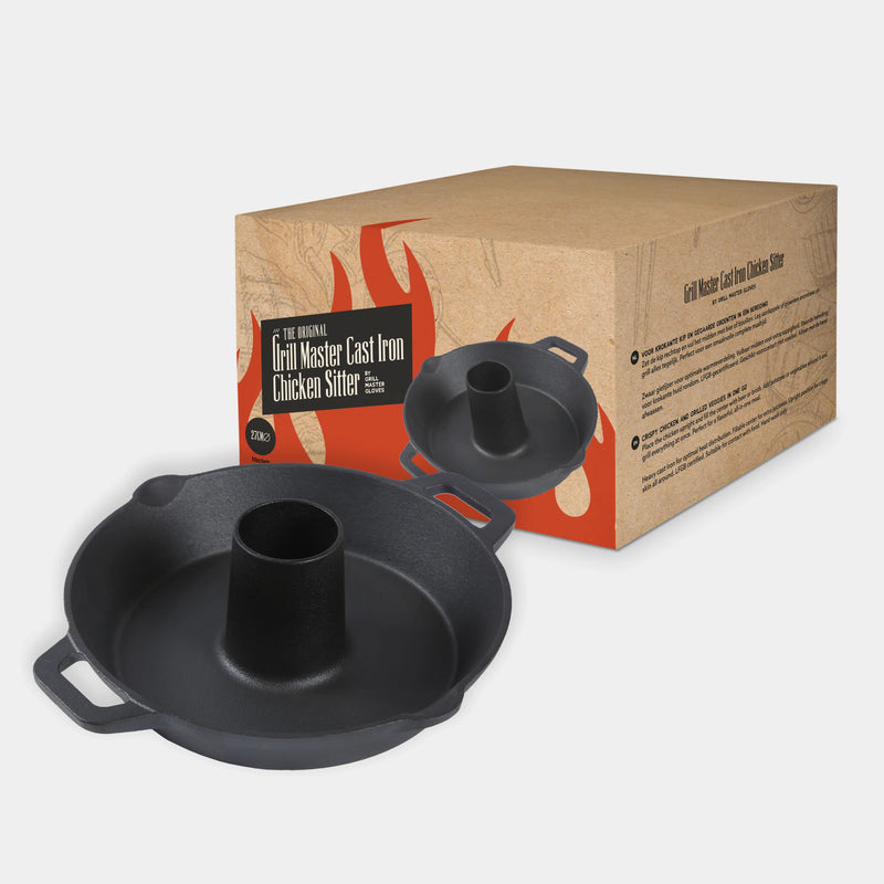 Grill Master Cast Iron Chicken Sitter 27CM