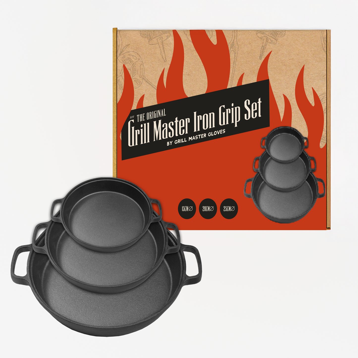 Grill Master Iron Grip Set
