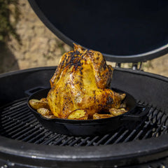 Grill Master Cast Iron Chicken Sitter