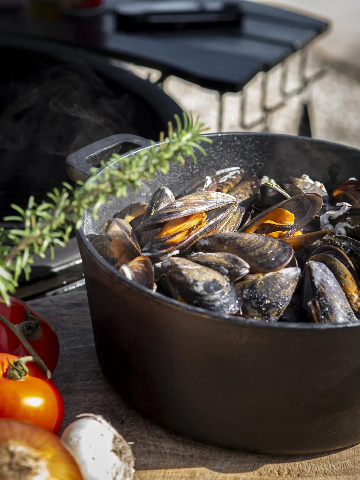 Moules sortant du Dutch Oven